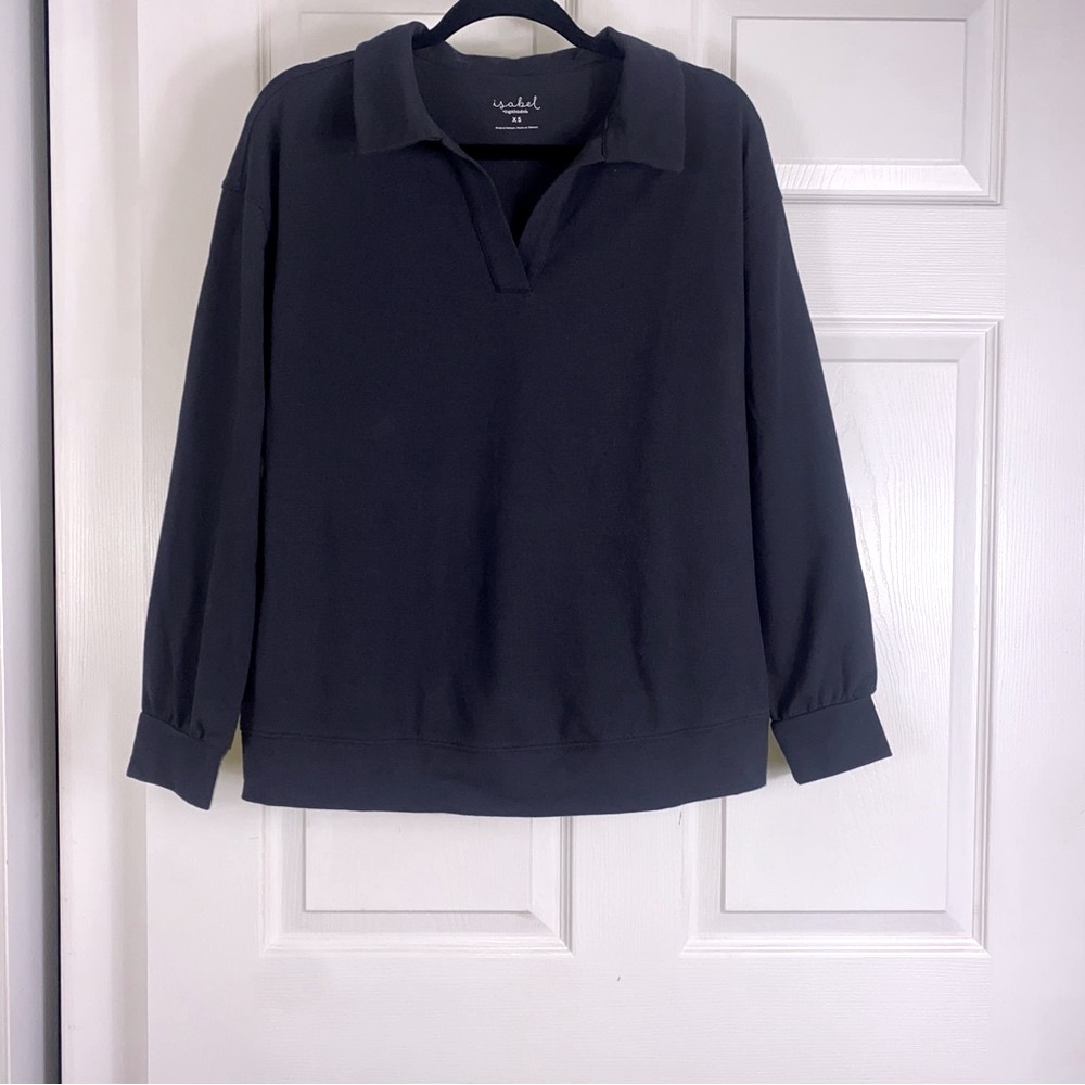 Women’s Long Sleeve Collard Leisure Maternity Shirt/Sweatshirt
